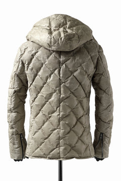 画像をギャラリービューアに読み込む, ISAMU KATAYAMA BACKLASH HOODED DOWN JACKET / WAXY KANGAROO + POLISH WHITE GOOSE (WHITE)