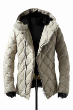 画像をギャラリービューアに読み込む, ISAMU KATAYAMA BACKLASH HOODED DOWN JACKET / WAXY KANGAROO + POLISH WHITE GOOSE (WHITE)