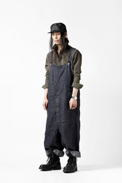 画像をギャラリービューアに読み込む, KLASICA MB OVERALL / DEEP DYED LINEN DENIM (NAVY)