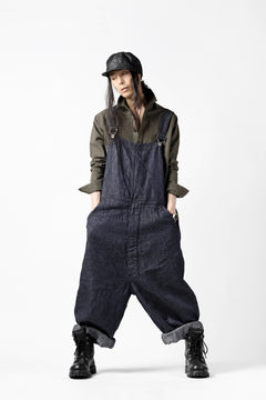 画像をギャラリービューアに読み込む, KLASICA MB OVERALL / DEEP DYED LINEN DENIM (NAVY)
