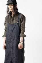 画像をギャラリービューアに読み込む, KLASICA MB OVERALL / DEEP DYED LINEN DENIM (NAVY)