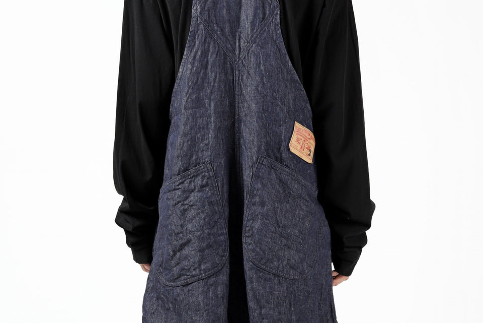 画像をギャラリービューアに読み込む, KLASICA MB OVERALL / DEEP DYED LINEN DENIM (NAVY)
