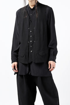 画像をギャラリービューアに読み込む, KLASICA REVOLT VEST / TRI MIX HIGH DENSITY PLAIN (BLACK)