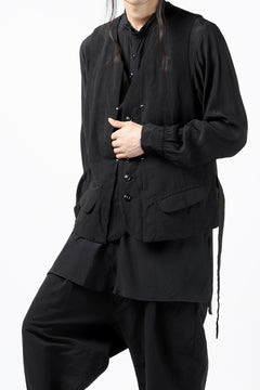 画像をギャラリービューアに読み込む, KLASICA REVOLT VEST / TRI MIX HIGH DENSITY PLAIN (BLACK)