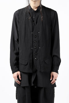 画像をギャラリービューアに読み込む, KLASICA REVOLT VEST / TRI MIX HIGH DENSITY PLAIN (BLACK)