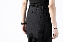画像をギャラリービューアに読み込む, KLASICA SABRON(NW) WIDE TAPERED TROUSERS / TRI MIX HIGH DENSITY PLAIN (BLACK)