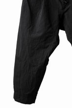 画像をギャラリービューアに読み込む, KLASICA SABRON(NW) WIDE TAPERED TROUSERS / TRI MIX HIGH DENSITY PLAIN (BLACK)
