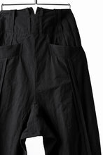 画像をギャラリービューアに読み込む, KLASICA SABRON(NW) WIDE TAPERED TROUSERS / TRI MIX HIGH DENSITY PLAIN (BLACK)