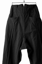 画像をギャラリービューアに読み込む, KLASICA SABRON(NW) WIDE TAPERED TROUSERS / TRI MIX HIGH DENSITY PLAIN (BLACK)