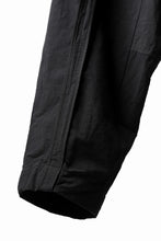 画像をギャラリービューアに読み込む, KLASICA SABRON(NW) WIDE TAPERED TROUSERS / TRI MIX HIGH DENSITY PLAIN (BLACK)