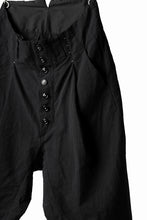 画像をギャラリービューアに読み込む, KLASICA SABRON(NW) WIDE TAPERED TROUSERS / TRI MIX HIGH DENSITY PLAIN (BLACK)