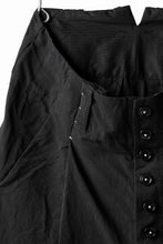 画像をギャラリービューアに読み込む, KLASICA SABRON(NW) WIDE TAPERED TROUSERS / TRI MIX HIGH DENSITY PLAIN (BLACK)