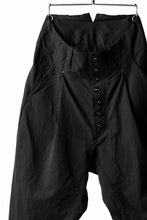 画像をギャラリービューアに読み込む, KLASICA SABRON(NW) WIDE TAPERED TROUSERS / TRI MIX HIGH DENSITY PLAIN (BLACK)