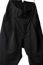 画像をギャラリービューアに読み込む, KLASICA SABRON(NW) WIDE TAPERED TROUSERS / TRI MIX HIGH DENSITY PLAIN (BLACK)