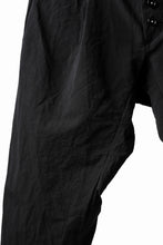 画像をギャラリービューアに読み込む, KLASICA SABRON(NW) WIDE TAPERED TROUSERS / TRI MIX HIGH DENSITY PLAIN (BLACK)