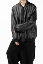 Load image into Gallery viewer, KLASICA FLIGHT PC-1 JACKET / TRANSLUCENT ORGANDY (BLACK)