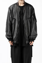 Load image into Gallery viewer, KLASICA FLIGHT PC-1 JACKET / TRANSLUCENT ORGANDY (BLACK)