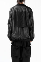 Load image into Gallery viewer, KLASICA FLIGHT PC-1 JACKET / TRANSLUCENT ORGANDY (BLACK)