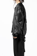Load image into Gallery viewer, KLASICA FLIGHT PC-1 JACKET / TRANSLUCENT ORGANDY (BLACK)