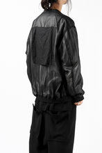 Load image into Gallery viewer, KLASICA FLIGHT PC-1 JACKET / TRANSLUCENT ORGANDY (BLACK)