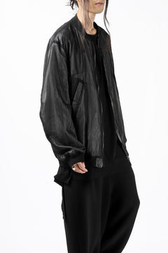 Load image into Gallery viewer, KLASICA FLIGHT PC-1 JACKET / TRANSLUCENT ORGANDY (BLACK)