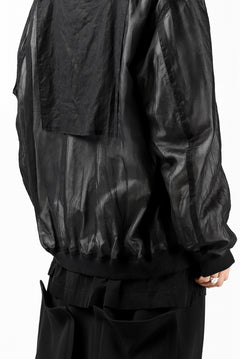 Load image into Gallery viewer, KLASICA FLIGHT PC-1 JACKET / TRANSLUCENT ORGANDY (BLACK)