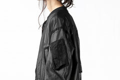 Load image into Gallery viewer, KLASICA FLIGHT PC-1 JACKET / TRANSLUCENT ORGANDY (BLACK)