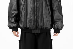Load image into Gallery viewer, KLASICA FLIGHT PC-1 JACKET / TRANSLUCENT ORGANDY (BLACK)