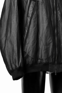 Load image into Gallery viewer, KLASICA FLIGHT PC-1 JACKET / TRANSLUCENT ORGANDY (BLACK)