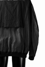 Load image into Gallery viewer, KLASICA FLIGHT PC-1 JACKET / TRANSLUCENT ORGANDY (BLACK)