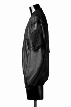Load image into Gallery viewer, KLASICA FLIGHT PC-1 JACKET / TRANSLUCENT ORGANDY (BLACK)