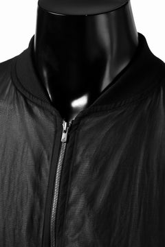 Load image into Gallery viewer, KLASICA FLIGHT PC-1 JACKET / TRANSLUCENT ORGANDY (BLACK)