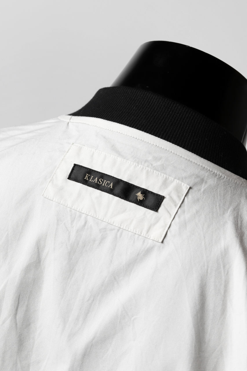 Load image into Gallery viewer, KLASICA FLIGHT PC-1 JACKET / TRANSLUCENT ORGANDY (BLACK)