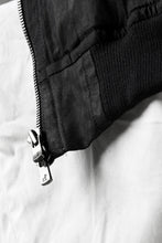 Load image into Gallery viewer, KLASICA FLIGHT PC-1 JACKET / TRANSLUCENT ORGANDY (BLACK)