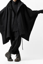 Load image into Gallery viewer, KLASICA SABRON WIDE TAPERED TROUSERS / MONOTONE HOUND TOOTH (BLACK)
