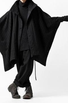 Load image into Gallery viewer, KLASICA SABRON WIDE TAPERED TROUSERS / MONOTONE HOUND TOOTH (BLACK)