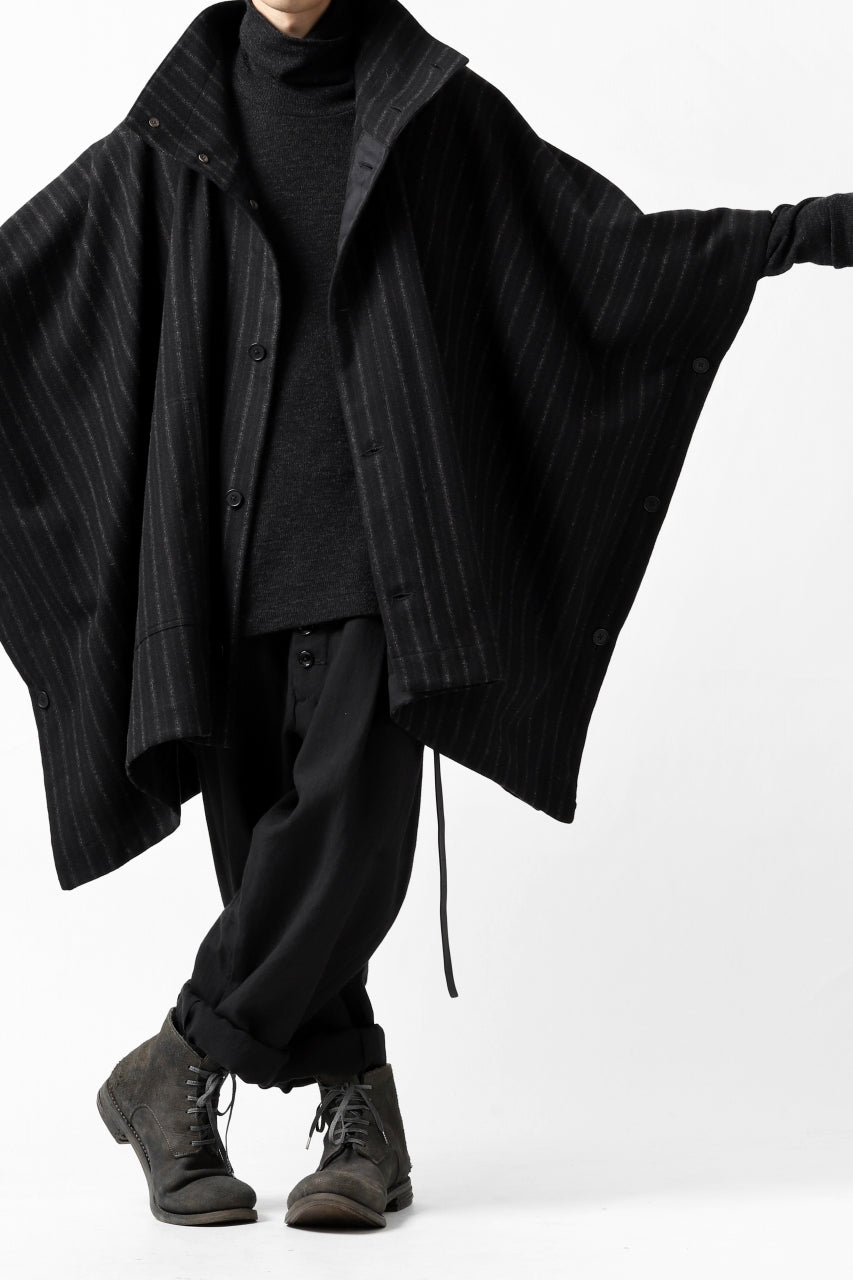 Load image into Gallery viewer, KLASICA SABRON WIDE TAPERED TROUSERS / MONOTONE HOUND TOOTH (BLACK)