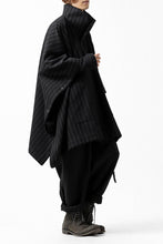 Load image into Gallery viewer, KLASICA SABRON WIDE TAPERED TROUSERS / MONOTONE HOUND TOOTH (BLACK)