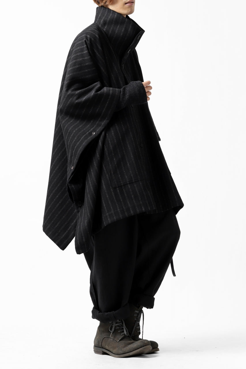 Load image into Gallery viewer, KLASICA SABRON WIDE TAPERED TROUSERS / MONOTONE HOUND TOOTH (BLACK)