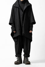 Load image into Gallery viewer, KLASICA SABRON WIDE TAPERED TROUSERS / MONOTONE HOUND TOOTH (BLACK)