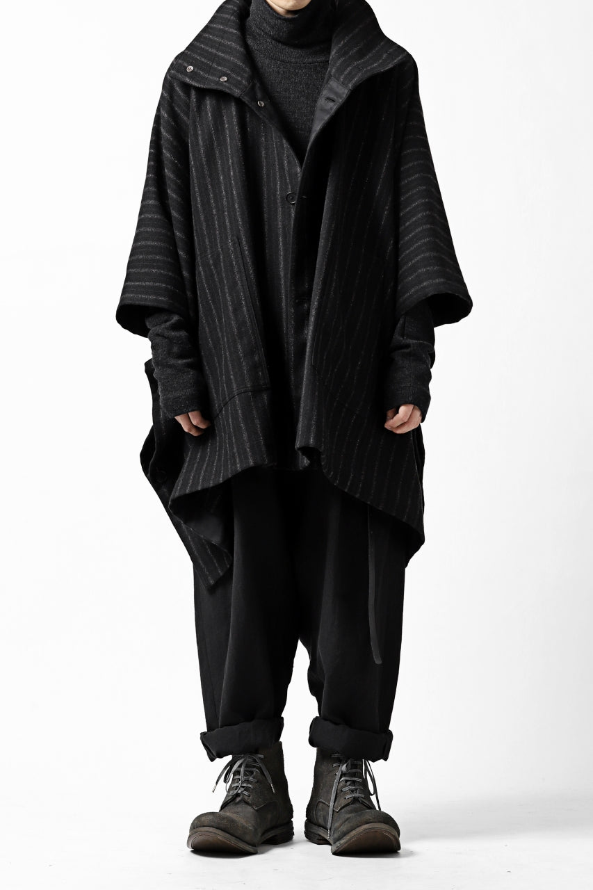 Load image into Gallery viewer, KLASICA SABRON WIDE TAPERED TROUSERS / MONOTONE HOUND TOOTH (BLACK)