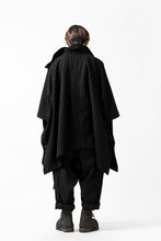 画像をギャラリービューアに読み込む, KLASICA MARGOT PONCHO COAT / WOOL FLANNEL (VINTAGE STRIPE)