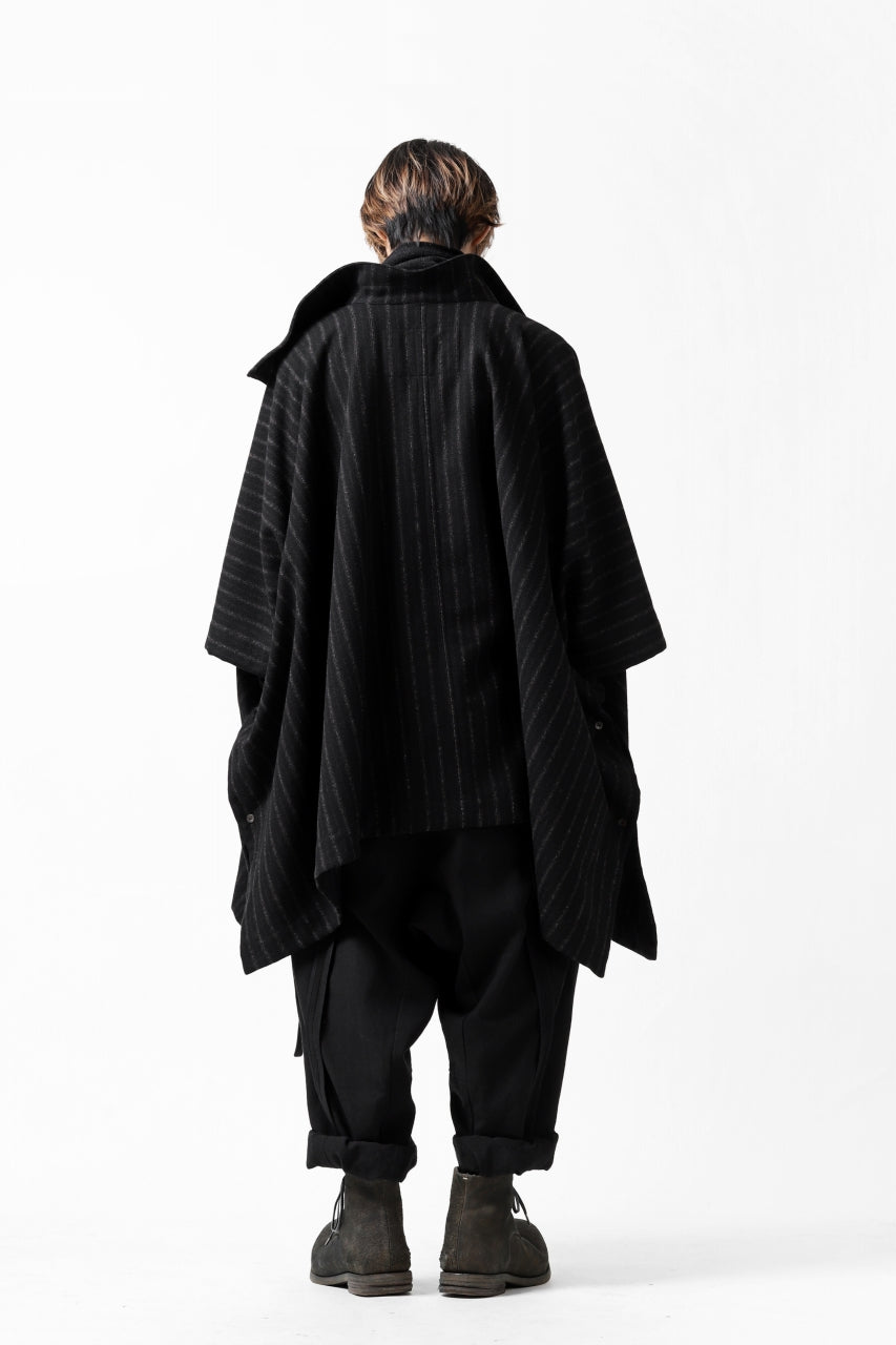 Load image into Gallery viewer, KLASICA SABRON WIDE TAPERED TROUSERS / MONOTONE HOUND TOOTH (BLACK)