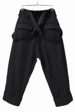 画像をギャラリービューアに読み込む, KLASICA BARREL SUSPENDER TROUSERS / WOOL FLANNEL (VINTAGE STRIPE)