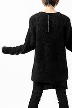 Load image into Gallery viewer, KLASICA BLIND MOHAIR KNIT SWEATER / FLUFFY 3.5G (BLACK)