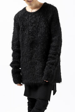 Load image into Gallery viewer, KLASICA BLIND MOHAIR KNIT SWEATER / FLUFFY 3.5G (BLACK)