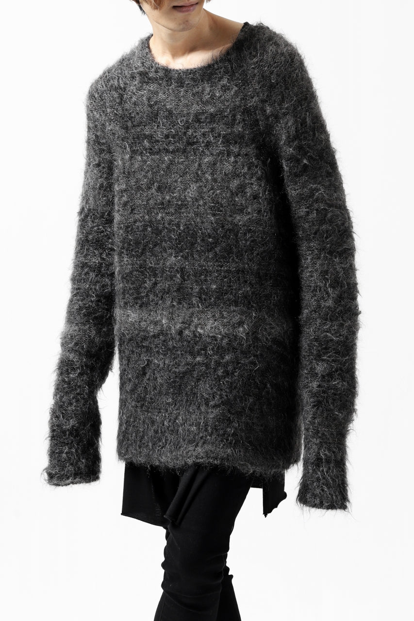 画像をギャラリービューアに読み込む, KLASICA BLIND MOHAIR KNIT SWEATER / FLUFFY 3.5G (MIX GREY)