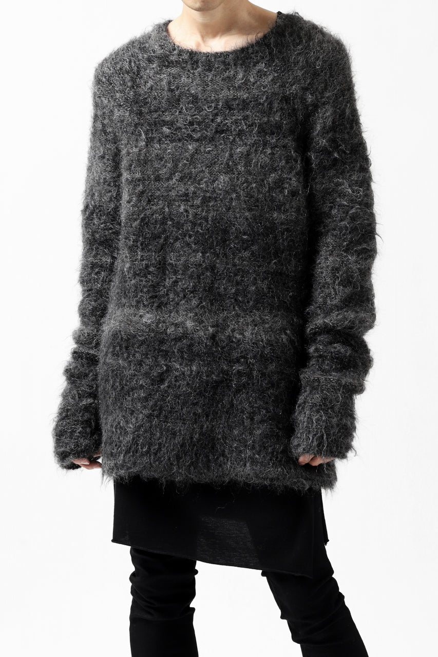 画像をギャラリービューアに読み込む, KLASICA BLIND MOHAIR KNIT SWEATER / FLUFFY 3.5G (MIX GREY)