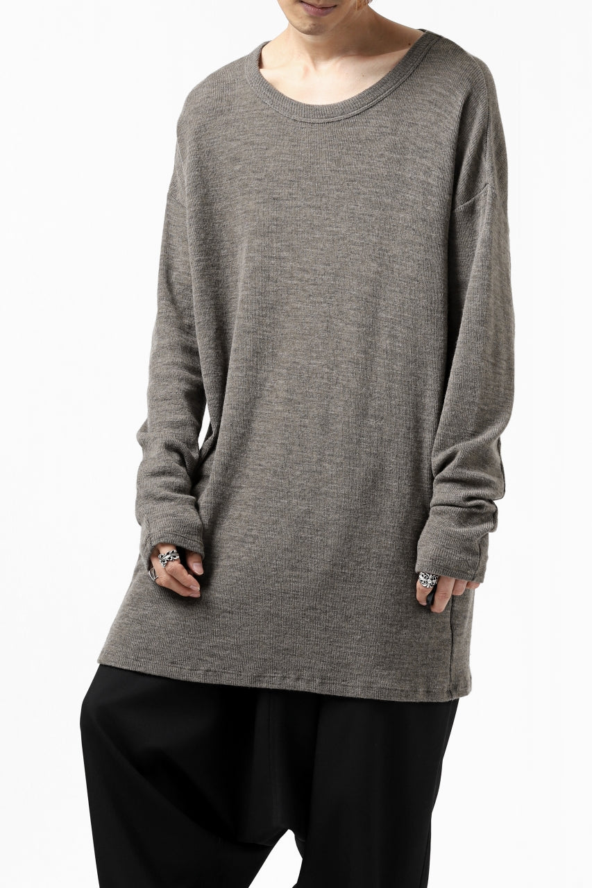 Load image into Gallery viewer, KLASICA ASLEEP CREW NECK KNIT SWEATER / WEANER WOOL RIB (FAWN)