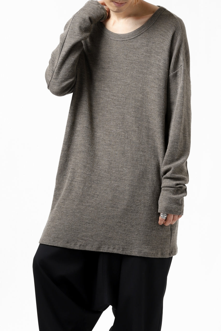 Load image into Gallery viewer, KLASICA ASLEEP CREW NECK KNIT SWEATER / WEANER WOOL RIB (FAWN)